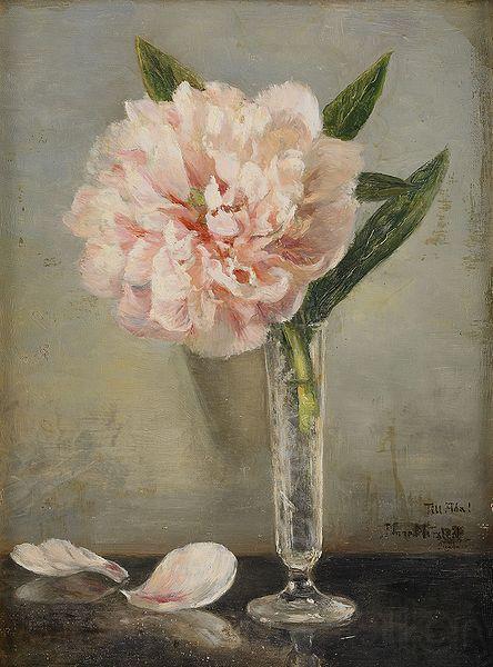 Anna Munthe-Norstedt Still Life with a Peony Norge oil painting art